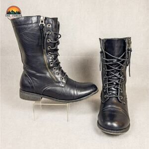 Witchy Halloween gothic Black Ankle Boots